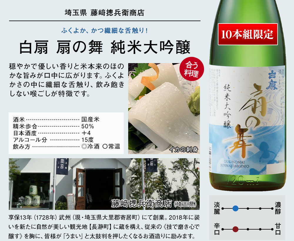 白扇　扇の舞　純米大吟醸