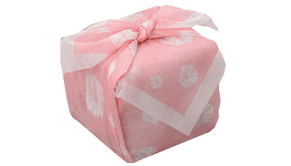 風呂敷に包んでお届け