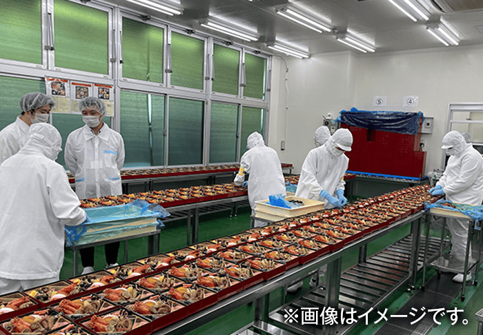 すべて国内工場での盛り付け作業