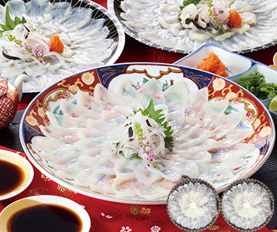 とらふぐ刺身盛り　２皿セット