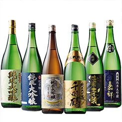 日本酒・焼酎ランキング12位特割！６酒蔵の純米大吟醸飲みくらべ一升瓶６本組【第２弾】