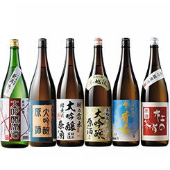 日本酒・焼酎ランキング18位特割！新潟６酒蔵大吟醸原酒飲くらべ一升瓶６本組