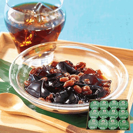 炭焼珈琲寒天ぜんざいセット