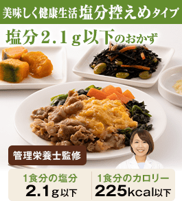 塩分２．１ｇ以下のおかず