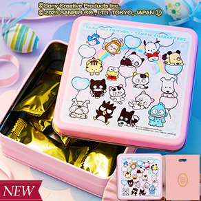 タマ＆フレンズ×サンリオキャラクターズ　クランチチョコ缶