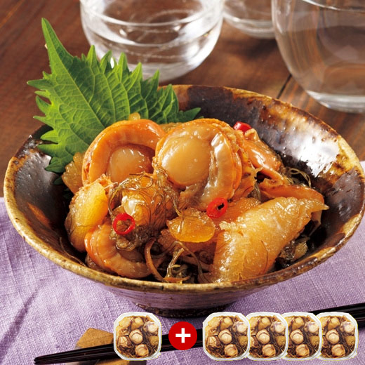 ほたて松前漬4+1パック