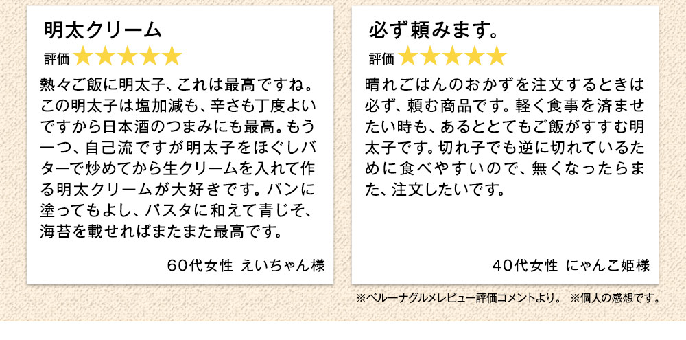 お客様レビュー平均4.7