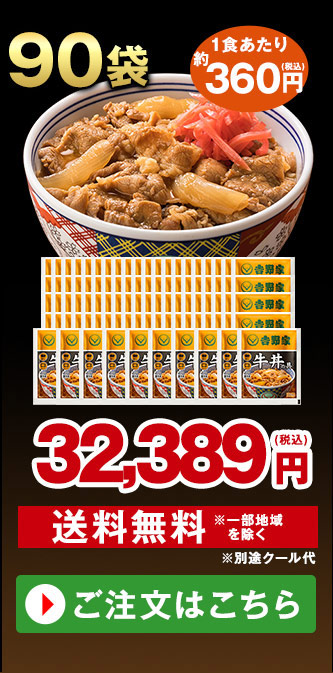 吉野家 牛丼の具90袋