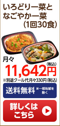 いろどり一菜となごやか一菜　月1回30食