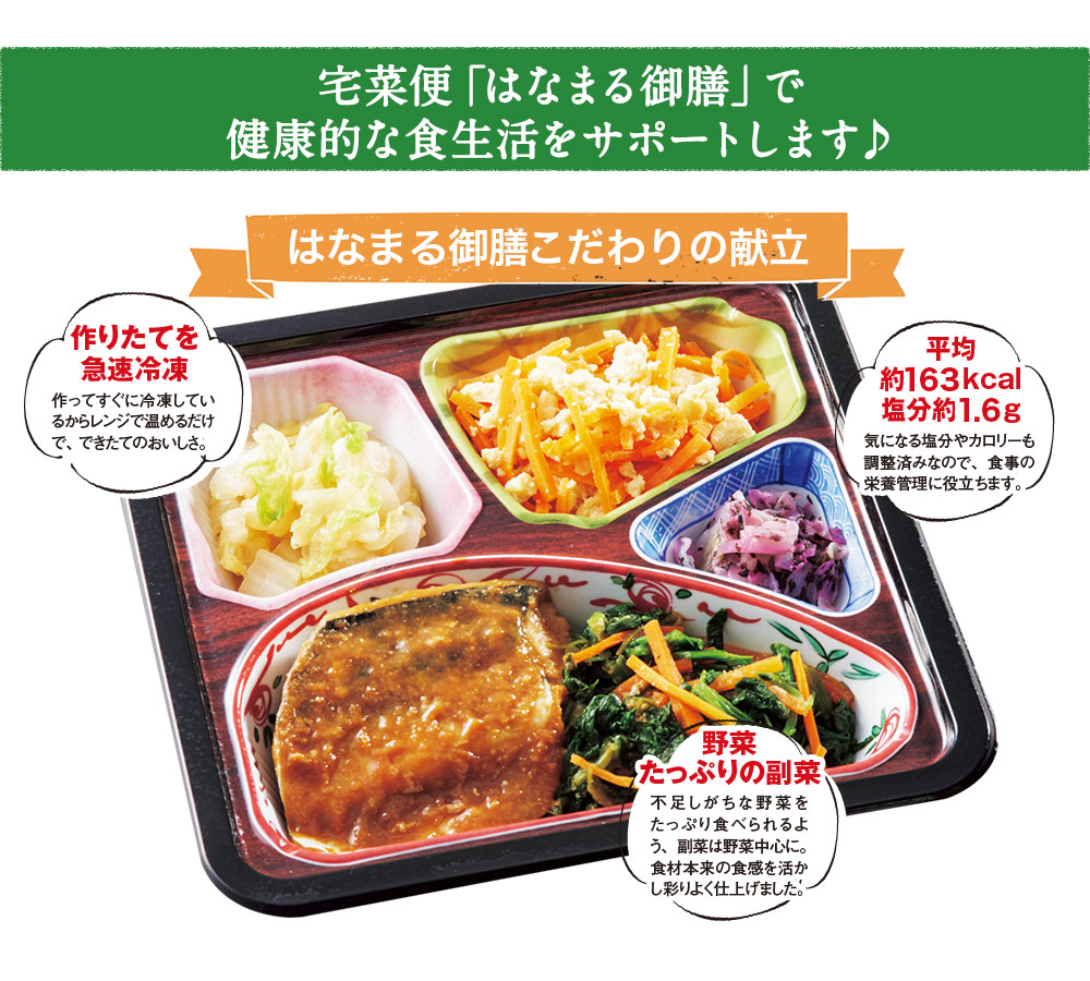 はなまる御膳こだわりの献立