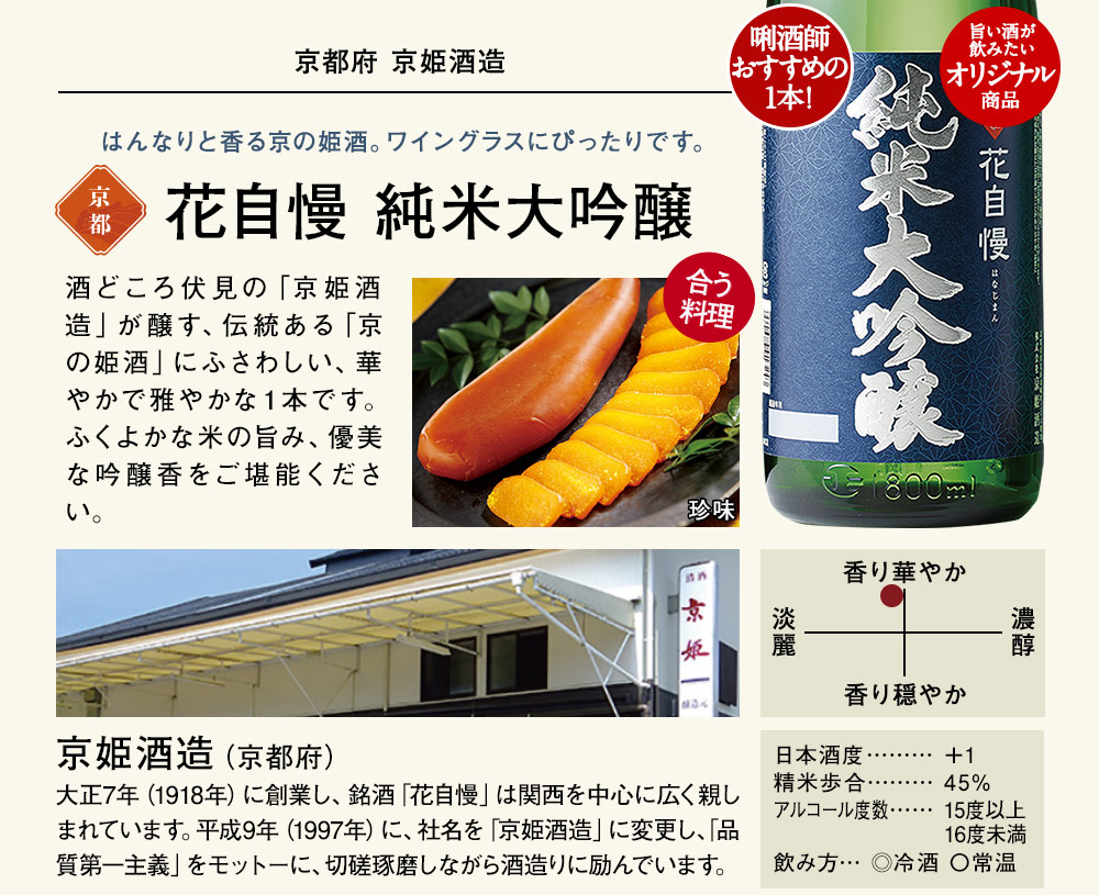 花自慢 純米大吟醸