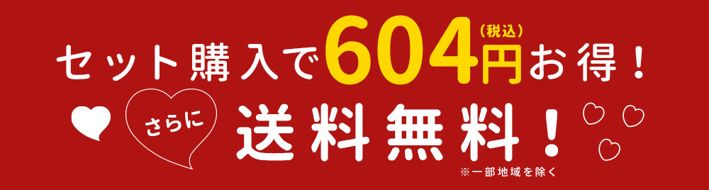 セット購入でお得！さらに送料無料！