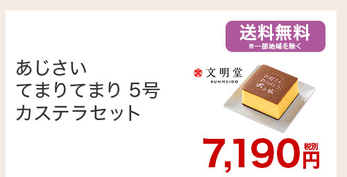 あじさい てまりてまり5号 カステラセット