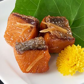 秋鮭の生姜煮