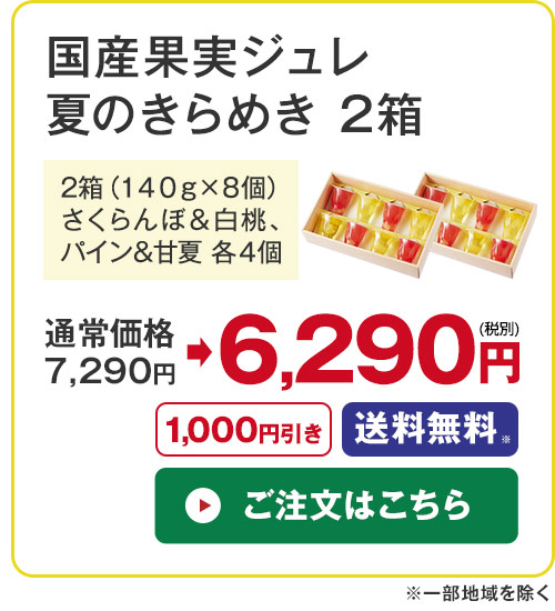 国産果実ジュレ夏のきらめき2箱