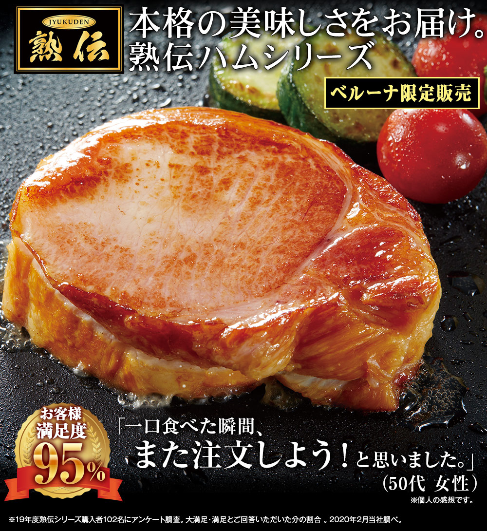 熟伝 熟成ロースハムとやわらか煮豚のセット