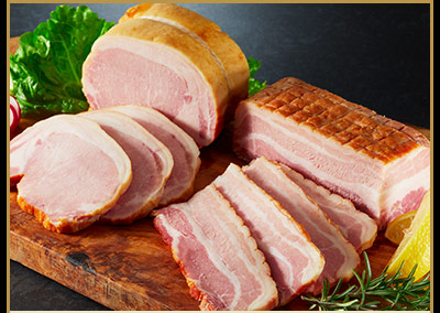 熟伝　熟成ロースハムと乾塩ベーコンのセット
