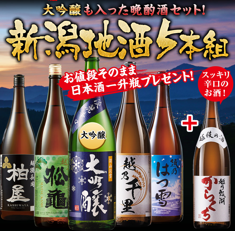 大吟醸入り！さらにお値段そのまま1本プレゼント！