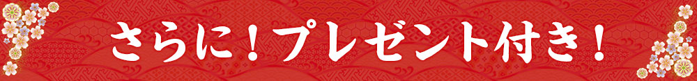 さらにプレゼント付き！