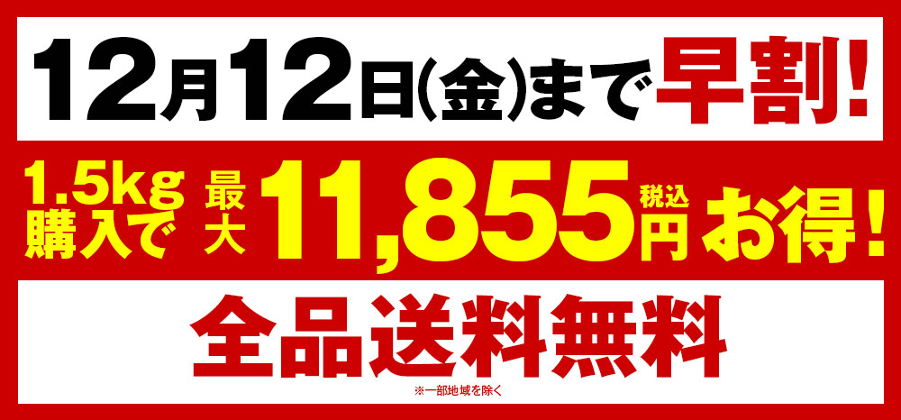 12月13日まで早割
