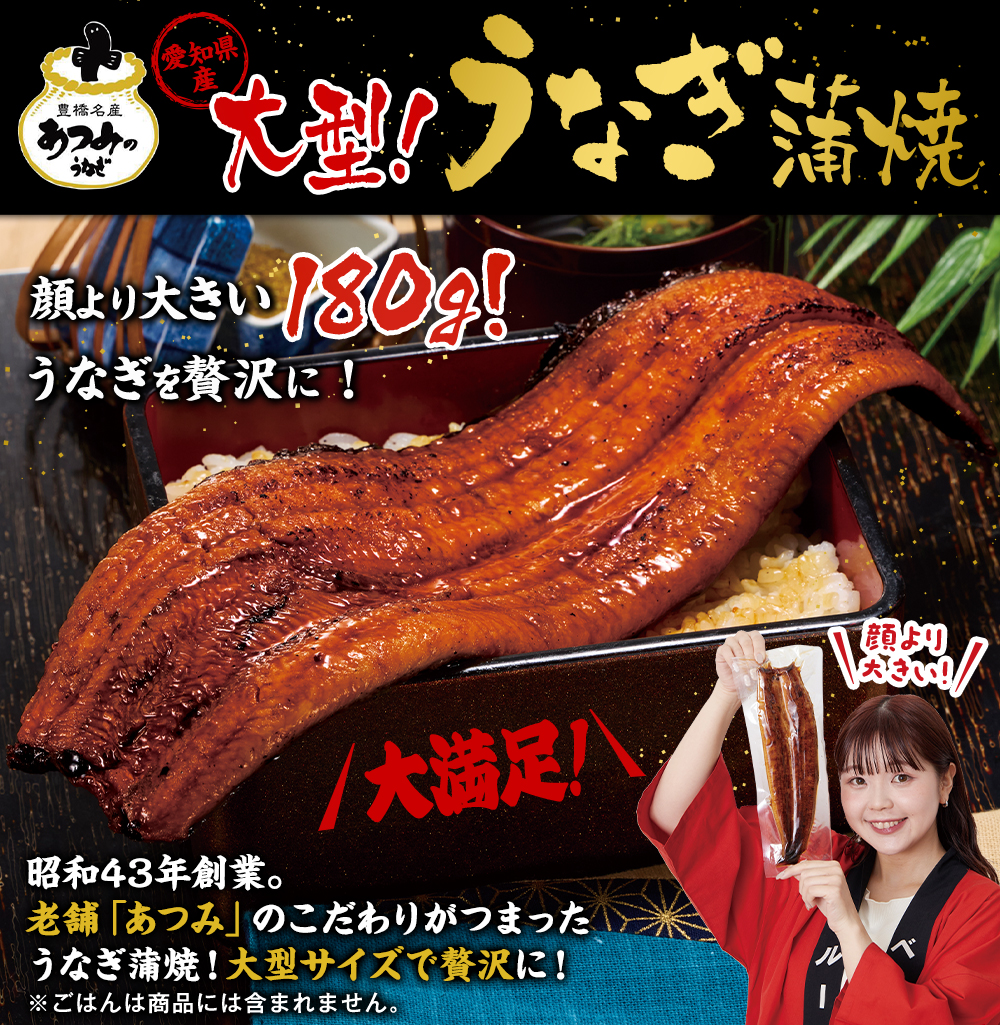 メガサイズ！鹿児島県産こだわりうなぎ