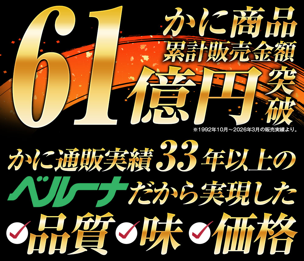 かに通販実績56億円突破