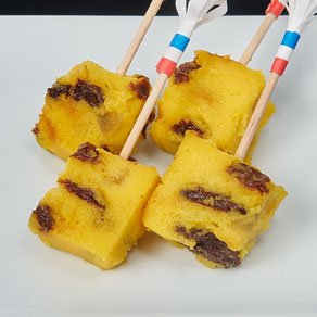 リンゴとレーズンの黄身寄せ真丈