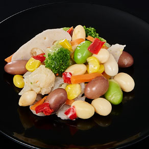 ブロッコリーと豆のサラダ