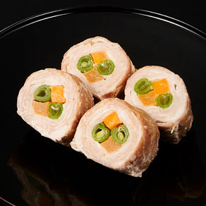 豚の野菜巻