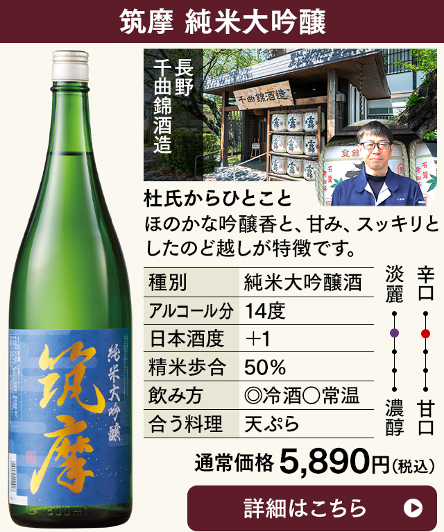 純米大吟醸 筑摩