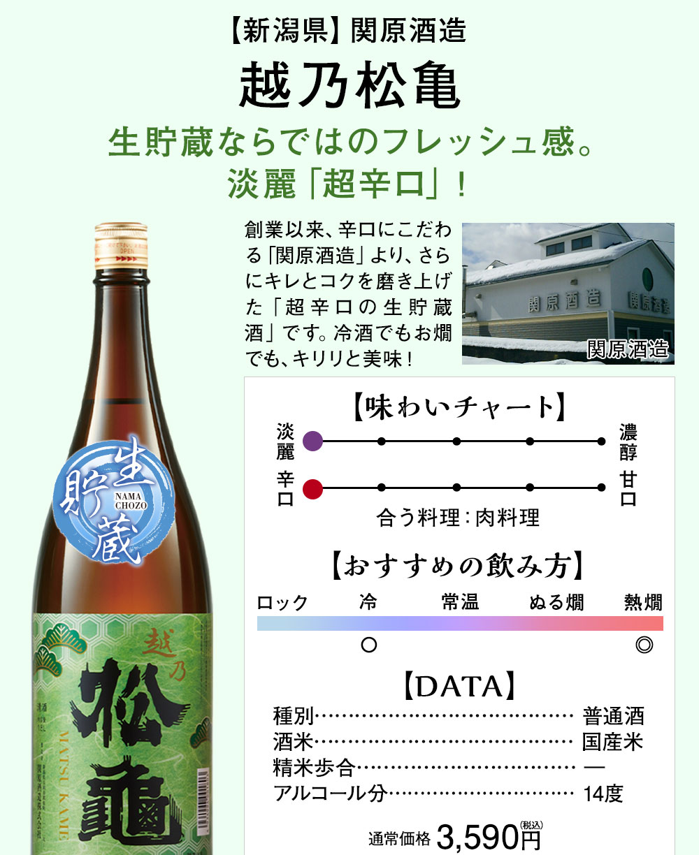 越乃松亀　大吟醸