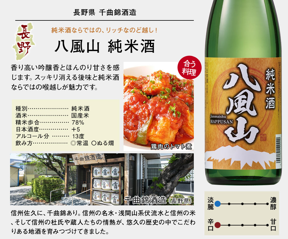 八風山　純米酒