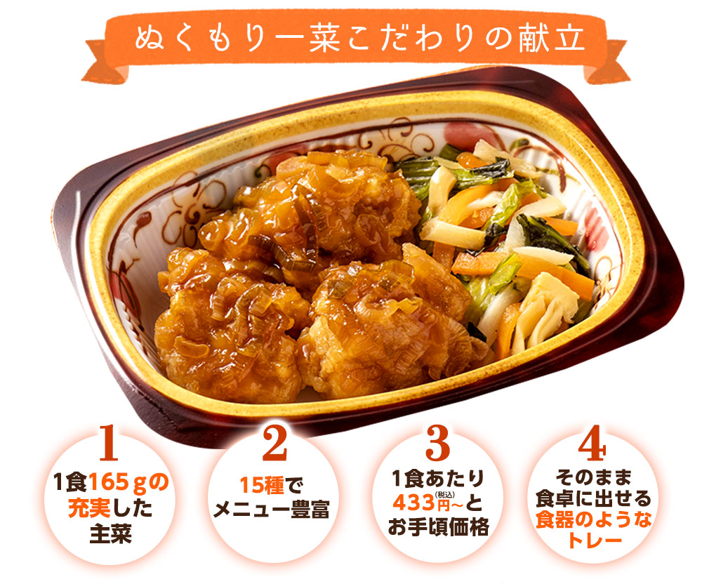 ぬくもり一菜こだわりの献立