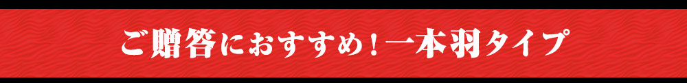 ご贈答におすすめ！一本羽タイプ