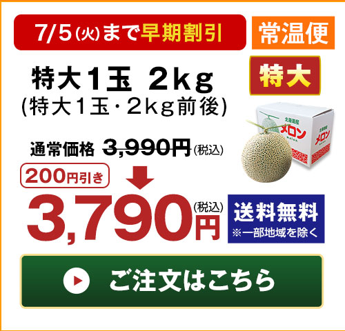 特大1玉・2kg前後