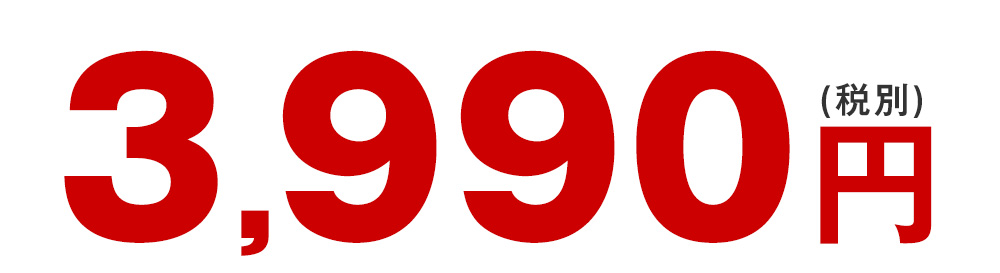 超早期割引価格3,790円