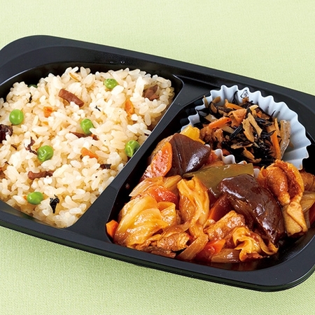 なすとキャベツの肉味噌炒め弁当２食