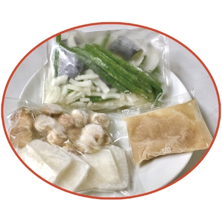 帆立とイカの塩だれ炒め