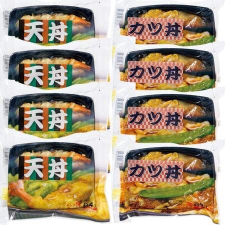 【よりどり対象商品】レンジで簡単！天丼・カツ丼８食セット　※よりどり対象商品は、３点でのご注文をお願