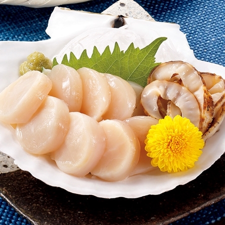 噴火湾のむき身冷凍帆立（生食用）