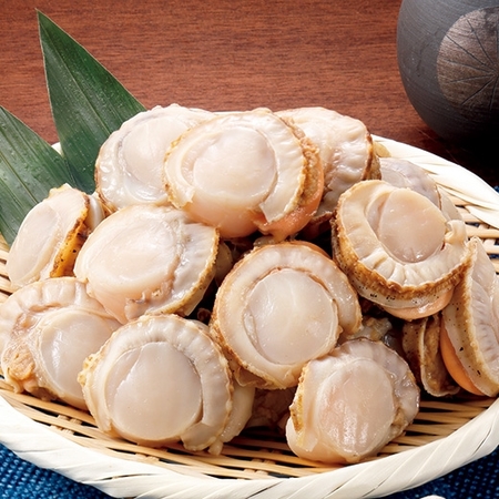 噴火湾のむき身冷凍帆立（生食用）