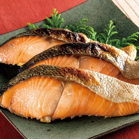 北海道の逆塩（さかじお）秋さけ切身