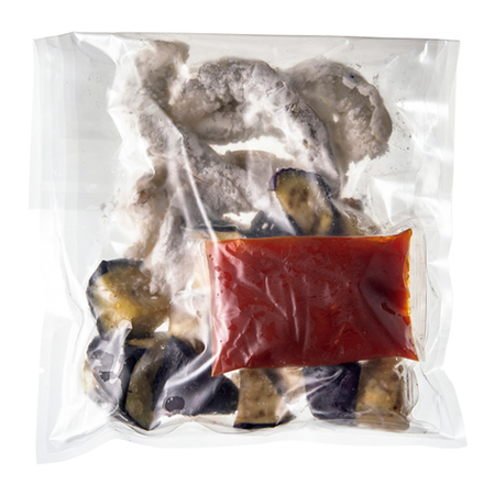 海老と揚げなすのチリソース炒め