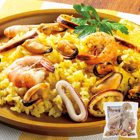 炊飯器で炊く簡単パエリア