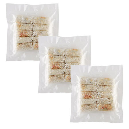 海老とパプリカの網春巻