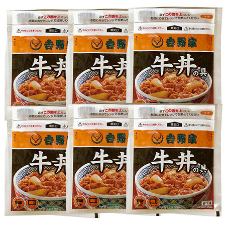 吉野家　牛丼の具６袋