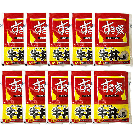 【よりどり対象商品】すき家　牛丼の具１０袋