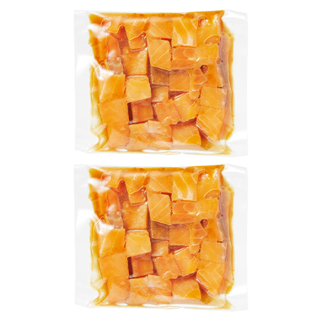 ひとくちサーモンの醤油漬