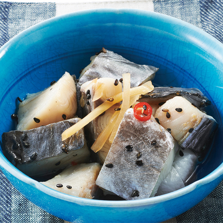 阿久根漁港の甘酢漬けコンビ