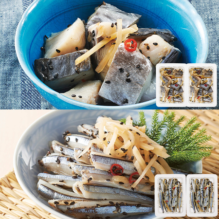 阿久根漁港の甘酢漬けコンビ